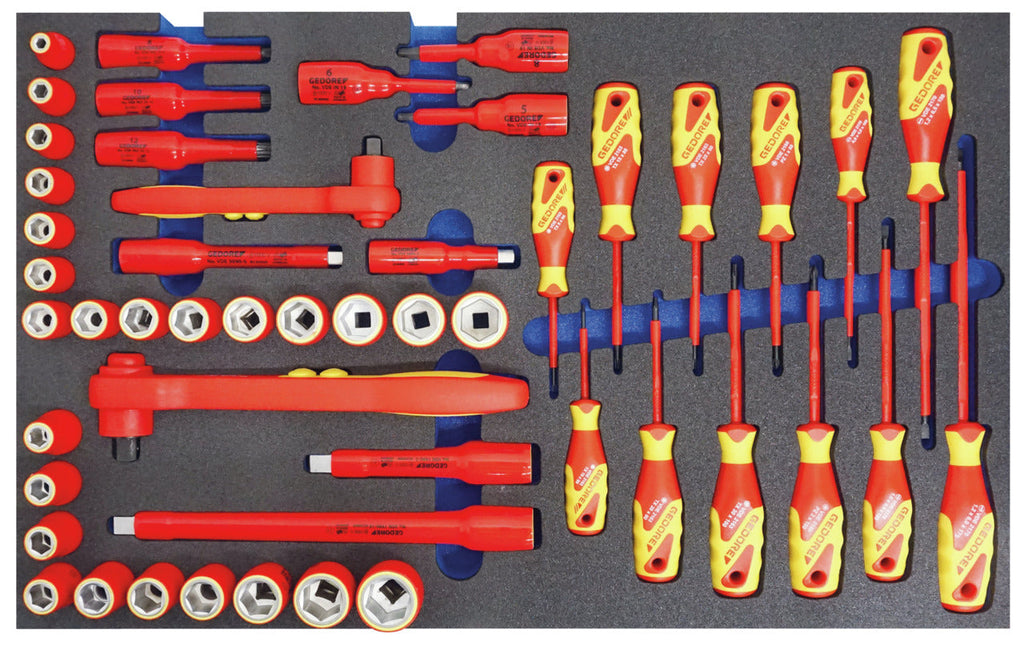 GEDORE Automotive KL-4600-200 - Carro de Herramientas con surtido de herramientas aisladas VDE