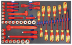 GEDORE Automotive KL-4600-200 - Carro de Herramientas con surtido de herramientas aisladas VDE