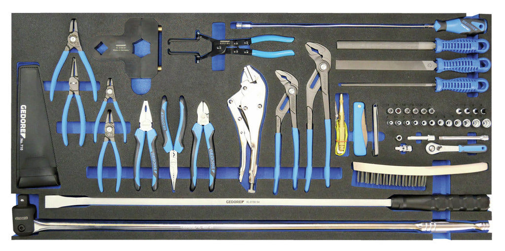 GEDORE Automotive KL-4999-420 - Carro de taller con herramientas manuales, HGV