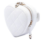 Mini Quilted Lambskin CC in Love Heart Necklace Bag