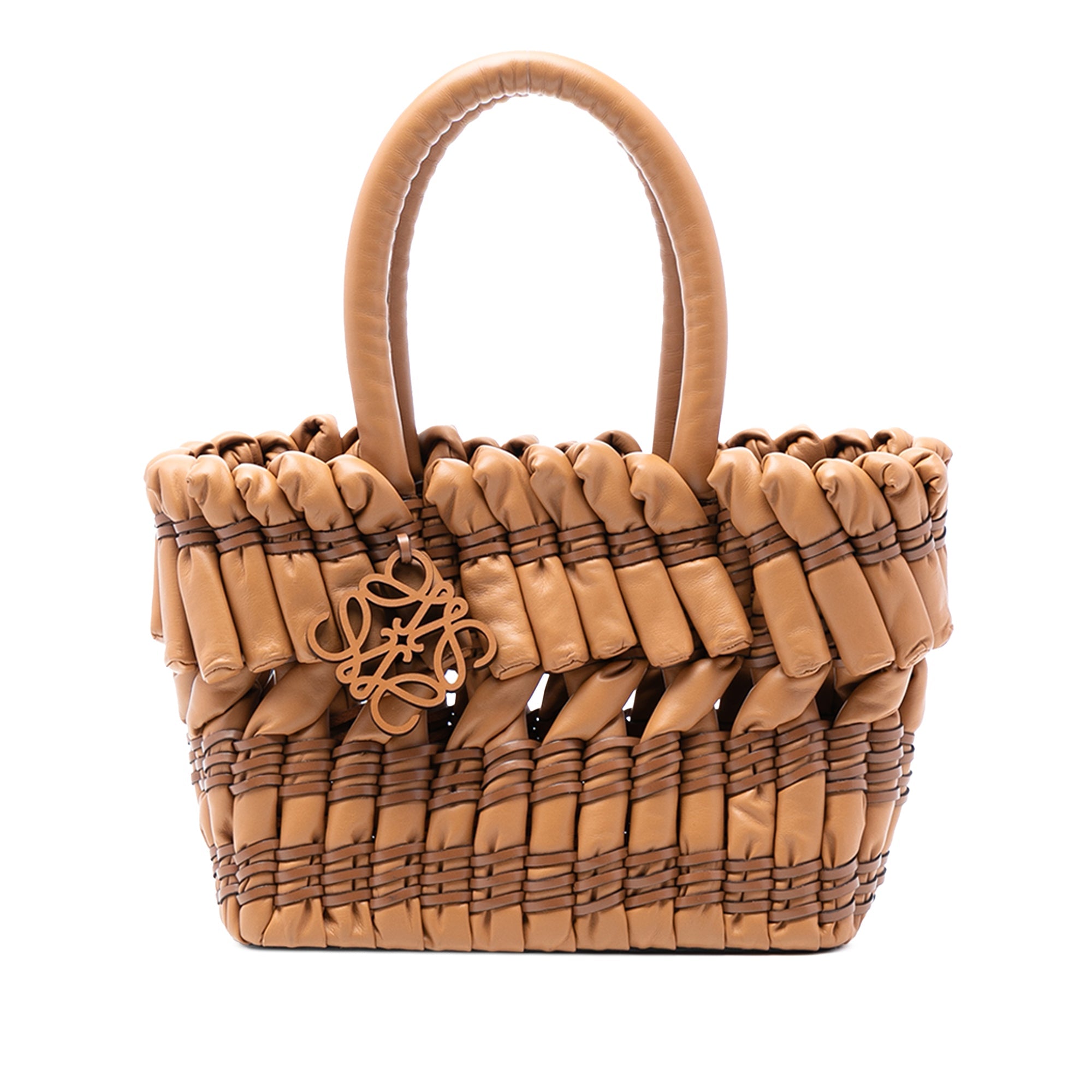 Small Nappa Tubular Basket Tote