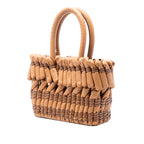 Small Nappa Tubular Basket Tote