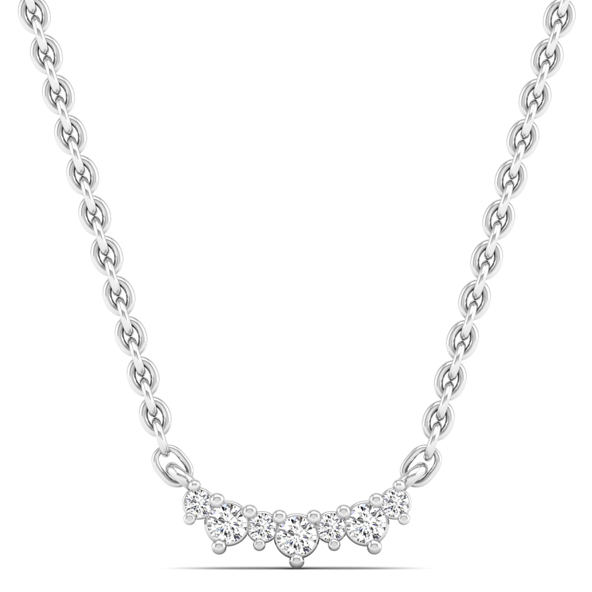 Alternating Rivere Diamond Necklace