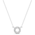 Open Circle Diamond Necklace
