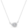 East West Bezel Lab Diamond Necklace