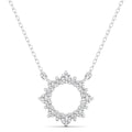 Sunburst Circle of Life Diamond Necklace