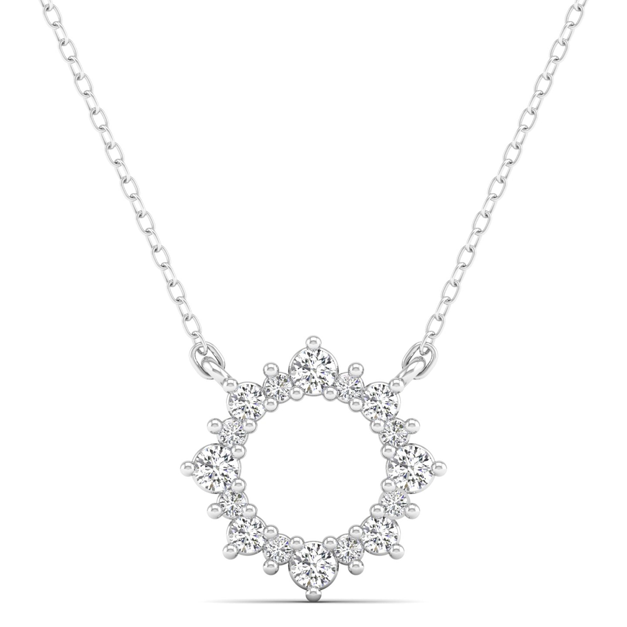 Sunburst Circle of Life Diamond Necklace