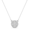 Pavé set Circle Diamond Necklace