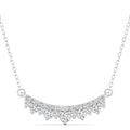 Curved Bar Diamond Necklace