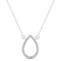 Pear Shaped Teardrop Diamond Necklace