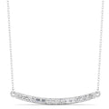 Curved Baguette Diamond Necklace