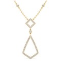Multi Shape Drop Diamond Necklace