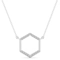 Hexagon Diamond Necklace