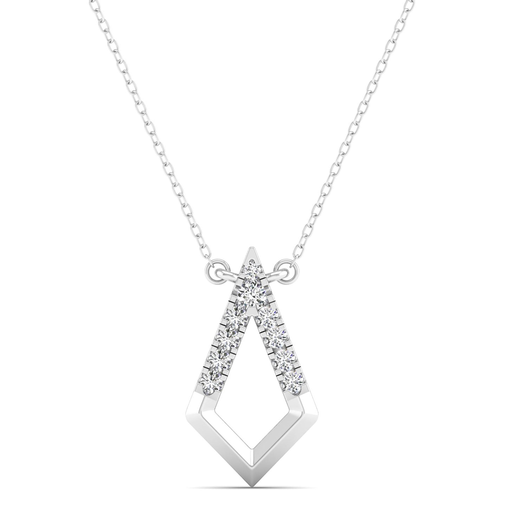 Kite-Shaped Diamond Necklace