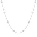 Lab Diamond Station Necklace