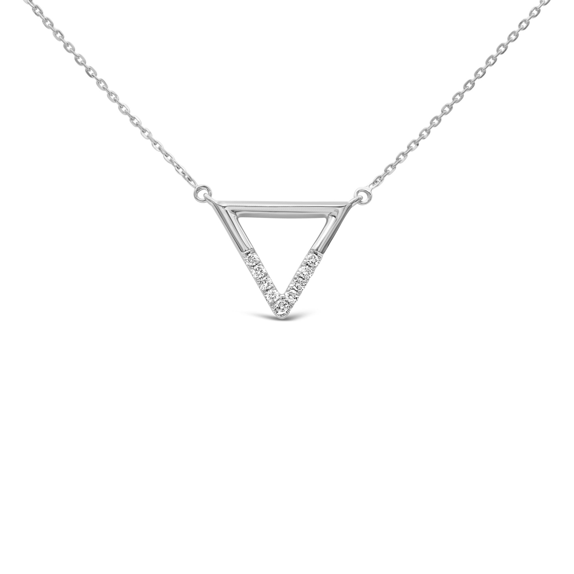 Geometric Trilogy Diamond Necklace