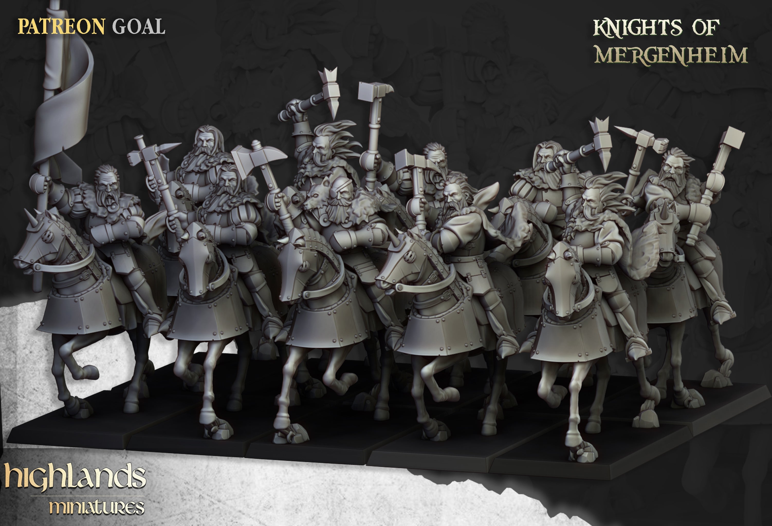 Merhenheim Cavalry, Highlands Miniatures