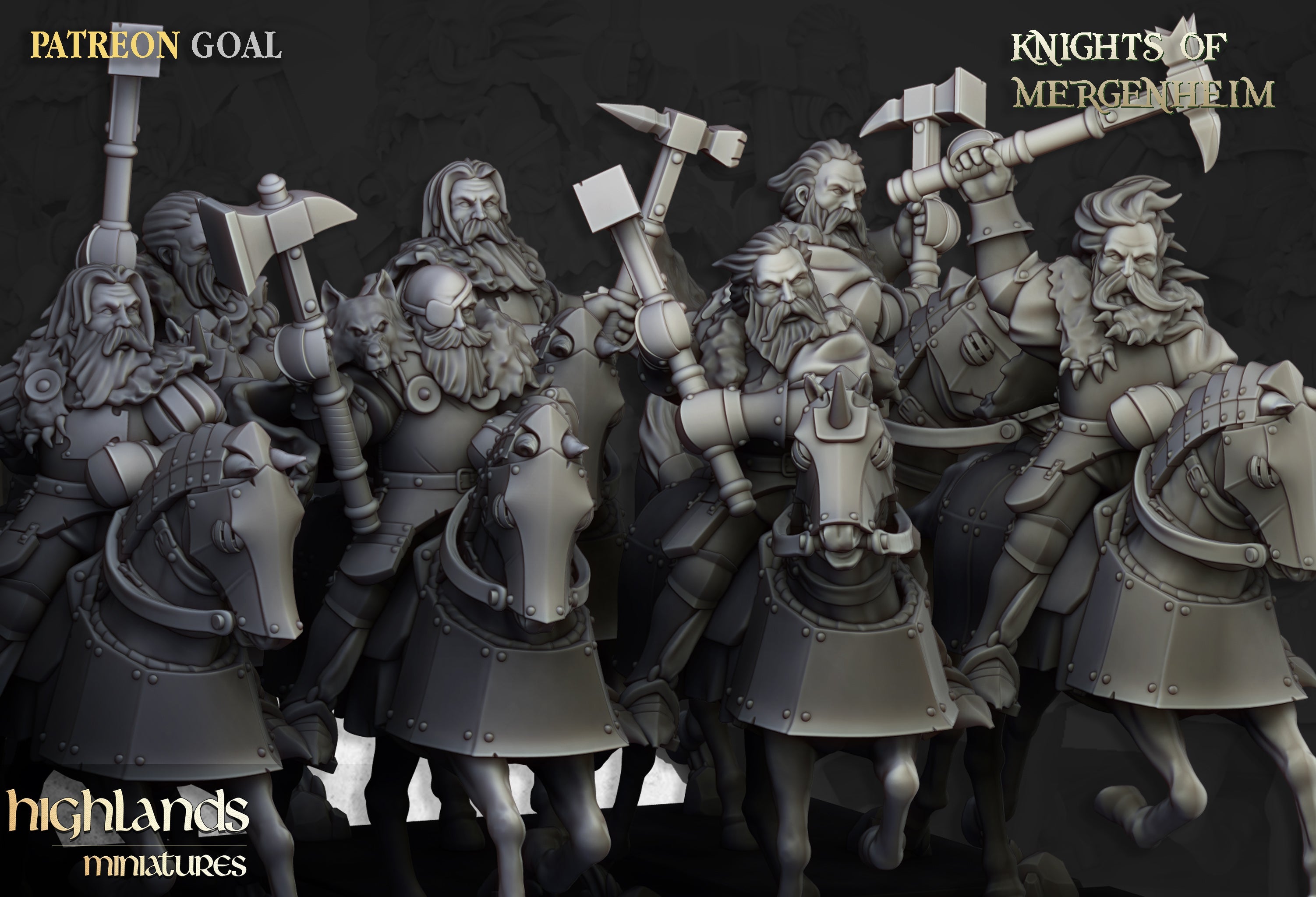 Merhenheim Cavalry, Highlands Miniatures