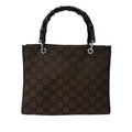 GG Nylon Bamboo Satchel