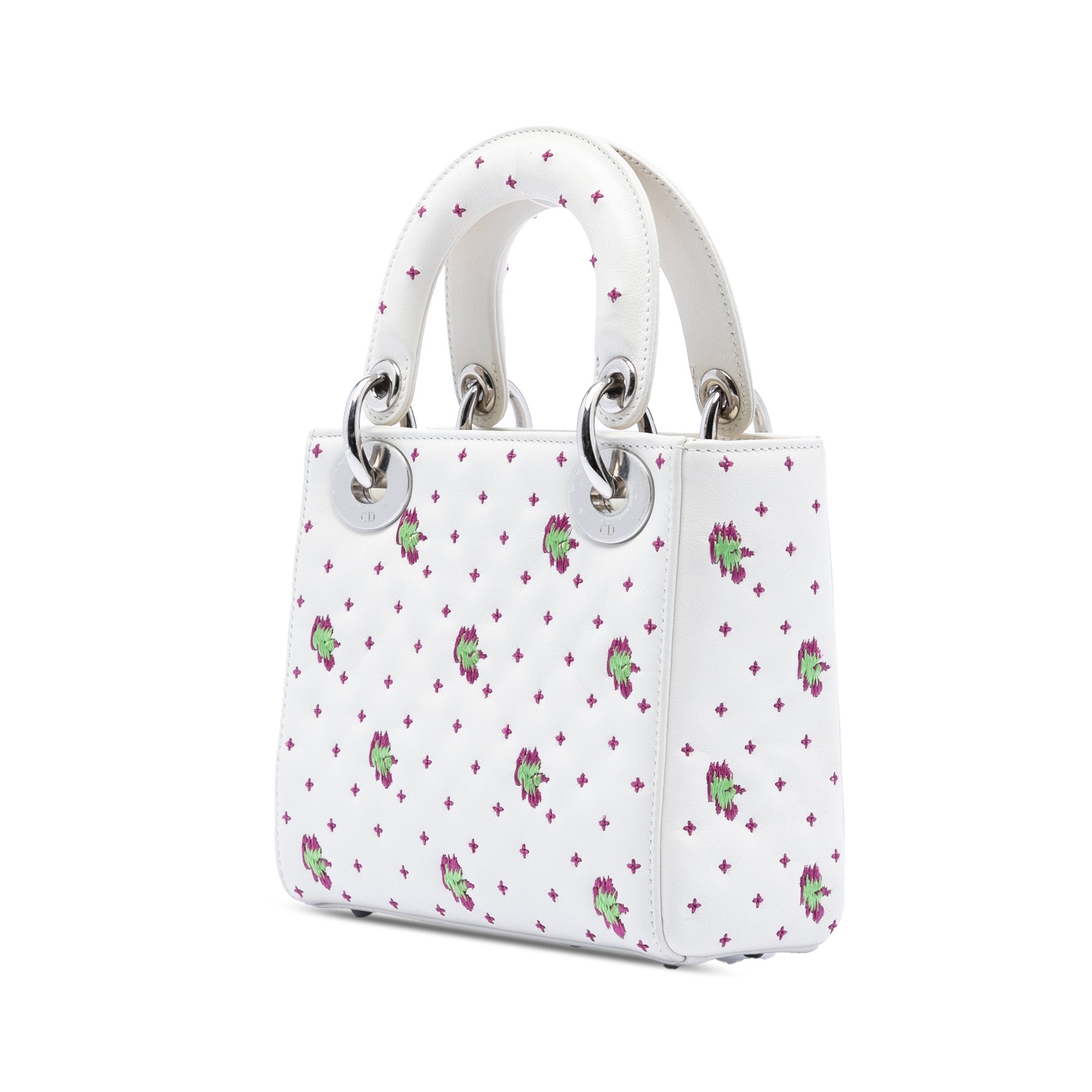 Mini Embroidered Calfskin Lady Dior