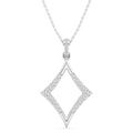 Kite-Shaped Drop Diamond Pendant