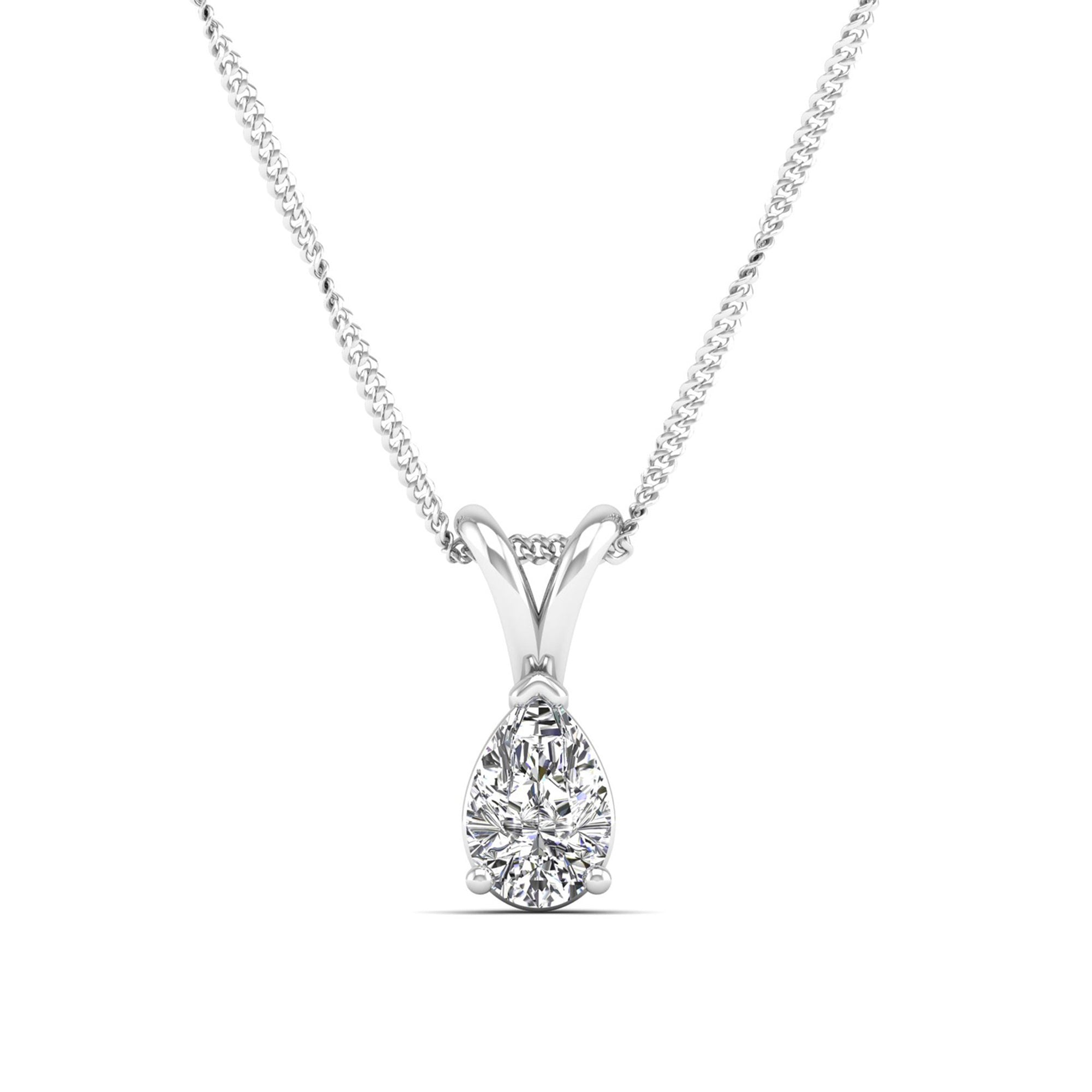 Pear Lab Grown Diamond Pendant