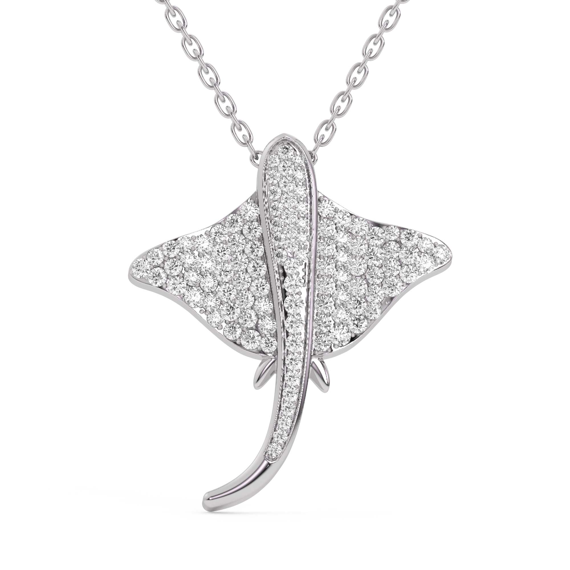 Stingray Diamond Pendant