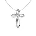 Infinity Cross Lab Diamond Pendant