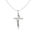 Wave Lab Diamond Cross Pendant