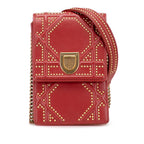 Studded Lambskin Vertical Diorama Crossbody