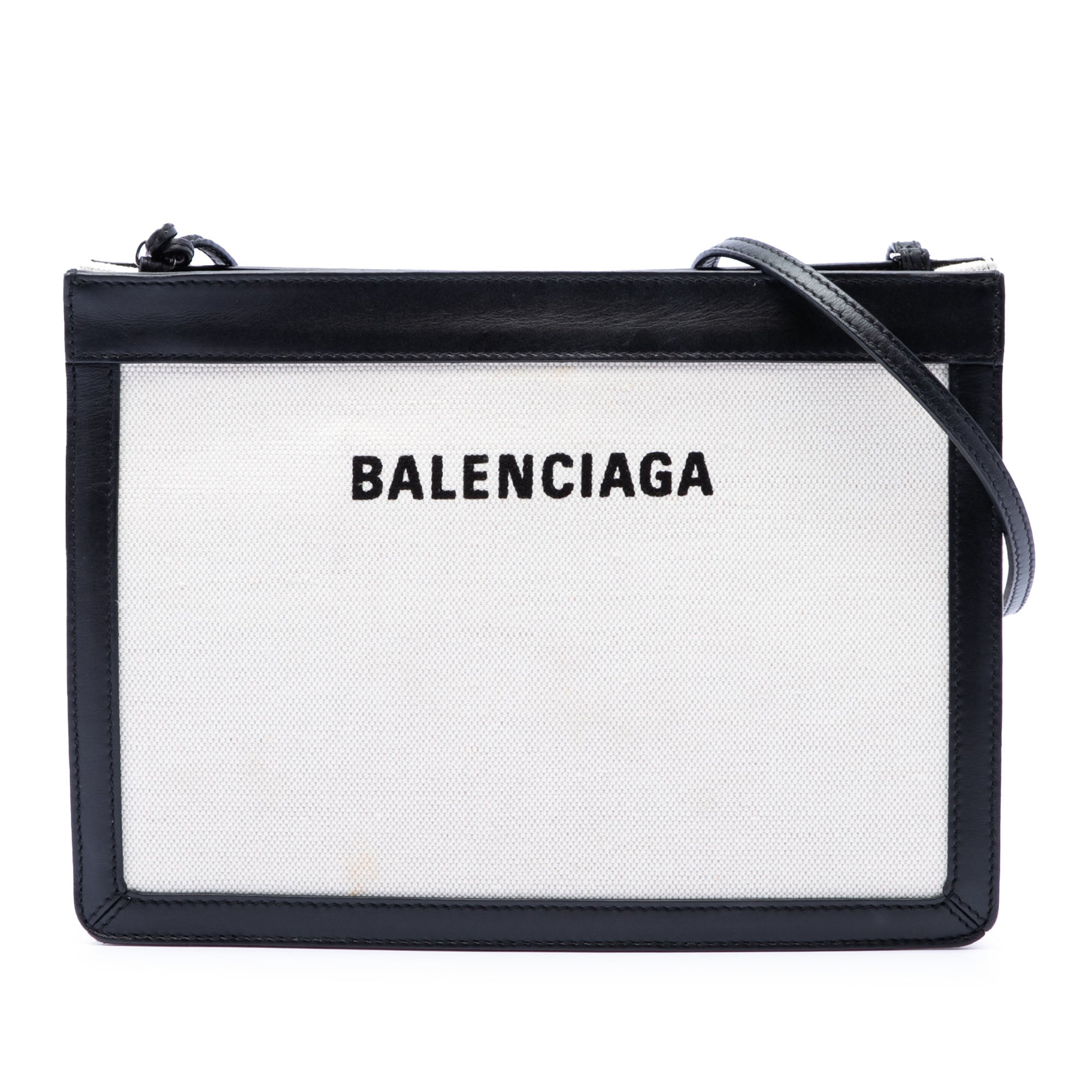 Canvas Navy Pochette Crossbody