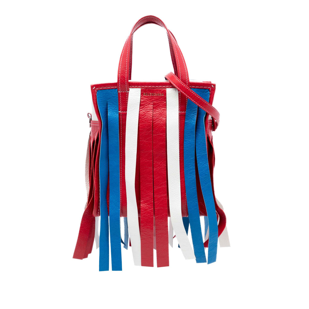 XS Lambskin Fringe Bazar Shopper Satchel