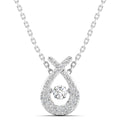 Wishbone Dancing Diamond Pendant