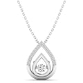 Dew Drop Dancing Diamond Pendant