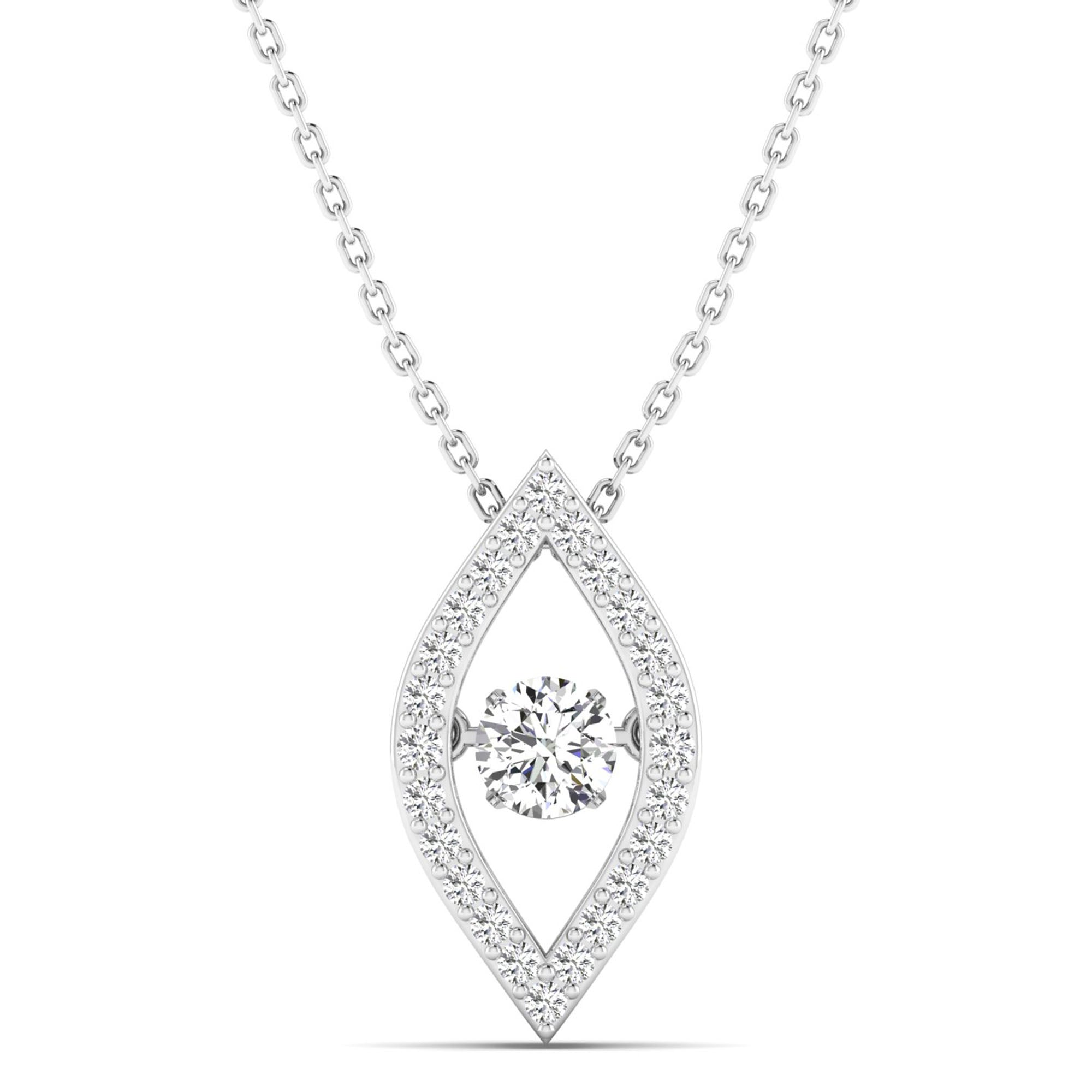 Evil Eye Dancing Diamond Pendant