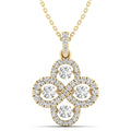 Clover Dancing Diamond Pendant