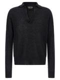 Tom Ford Cashmere and Silk Knit Sweater — Black