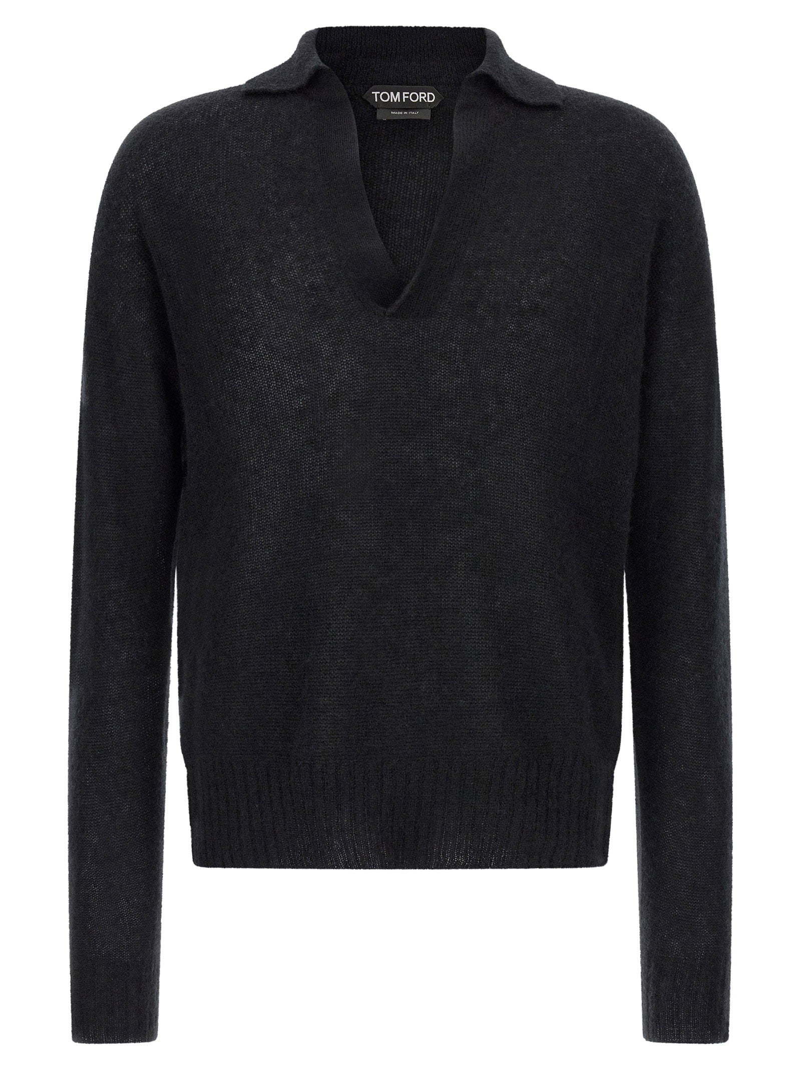 Tom Ford Cashmere and Silk Knit Sweater — Black