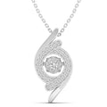 Cyclone Cluster Dancing Diamond Pendant