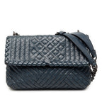 Small Nappa Intrecciato Boutis Olimpia Shoulder Bag