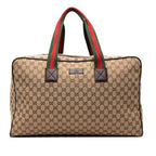 GG Canvas Web Travel Bag