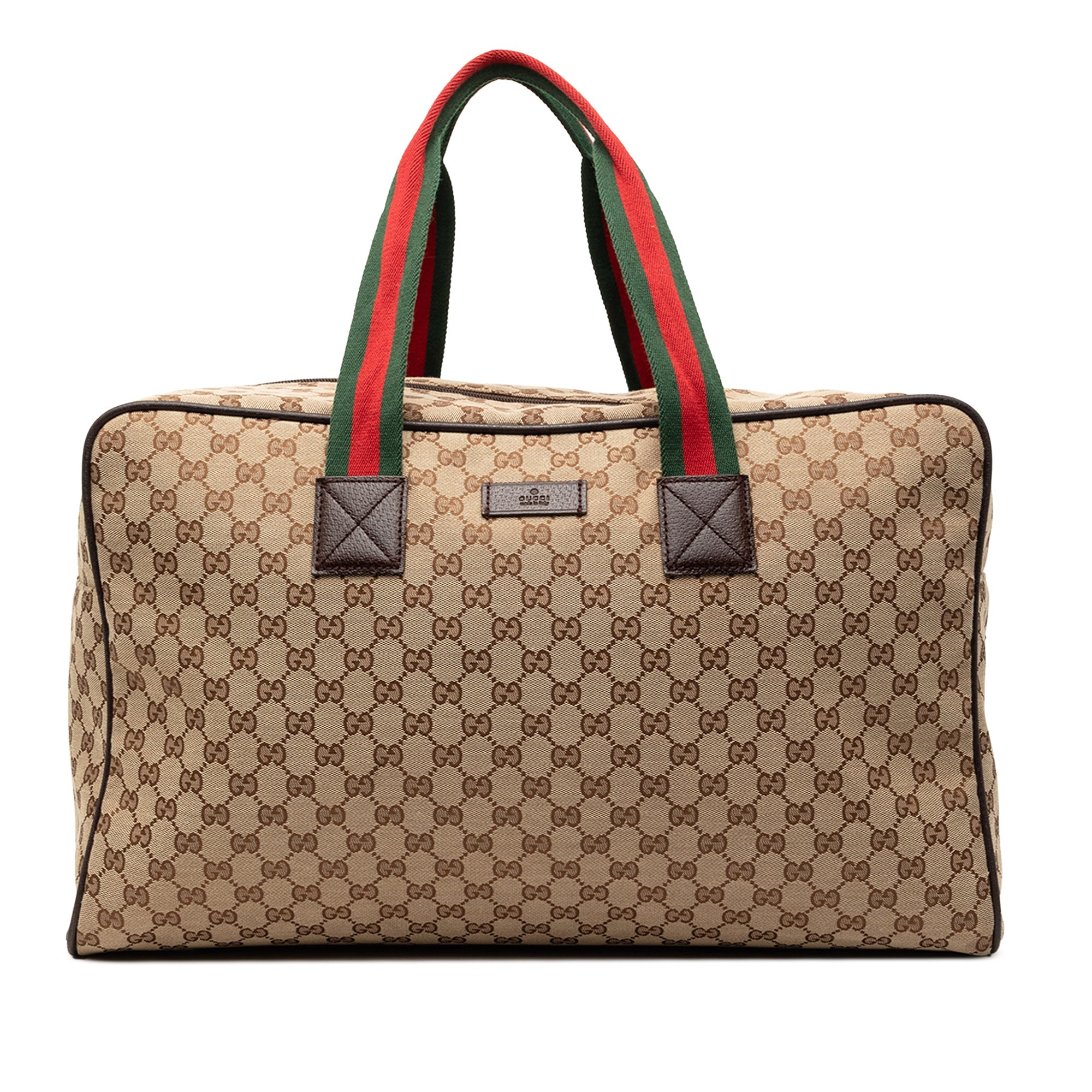 GG Canvas Web Travel Bag