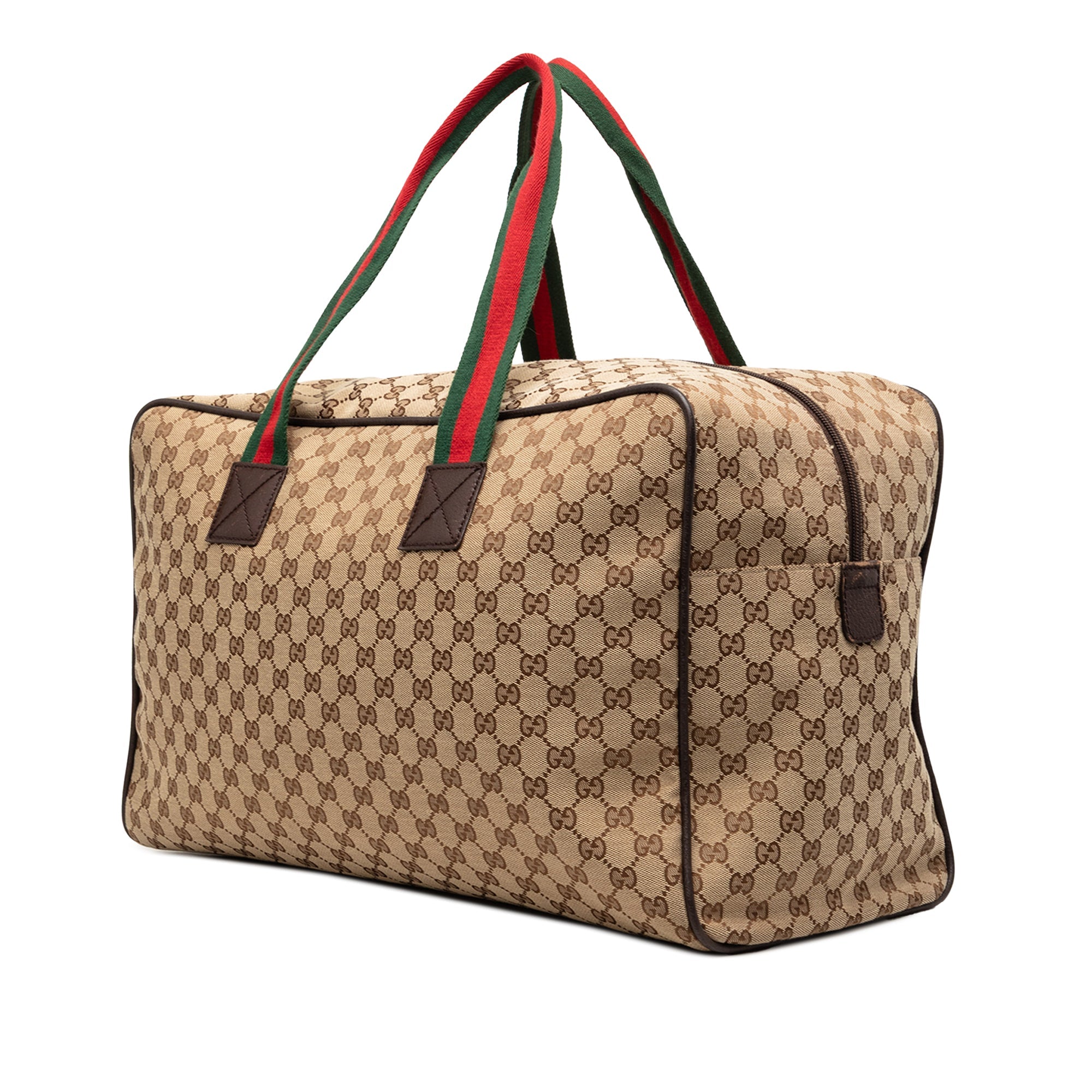 GG Canvas Web Travel Bag
