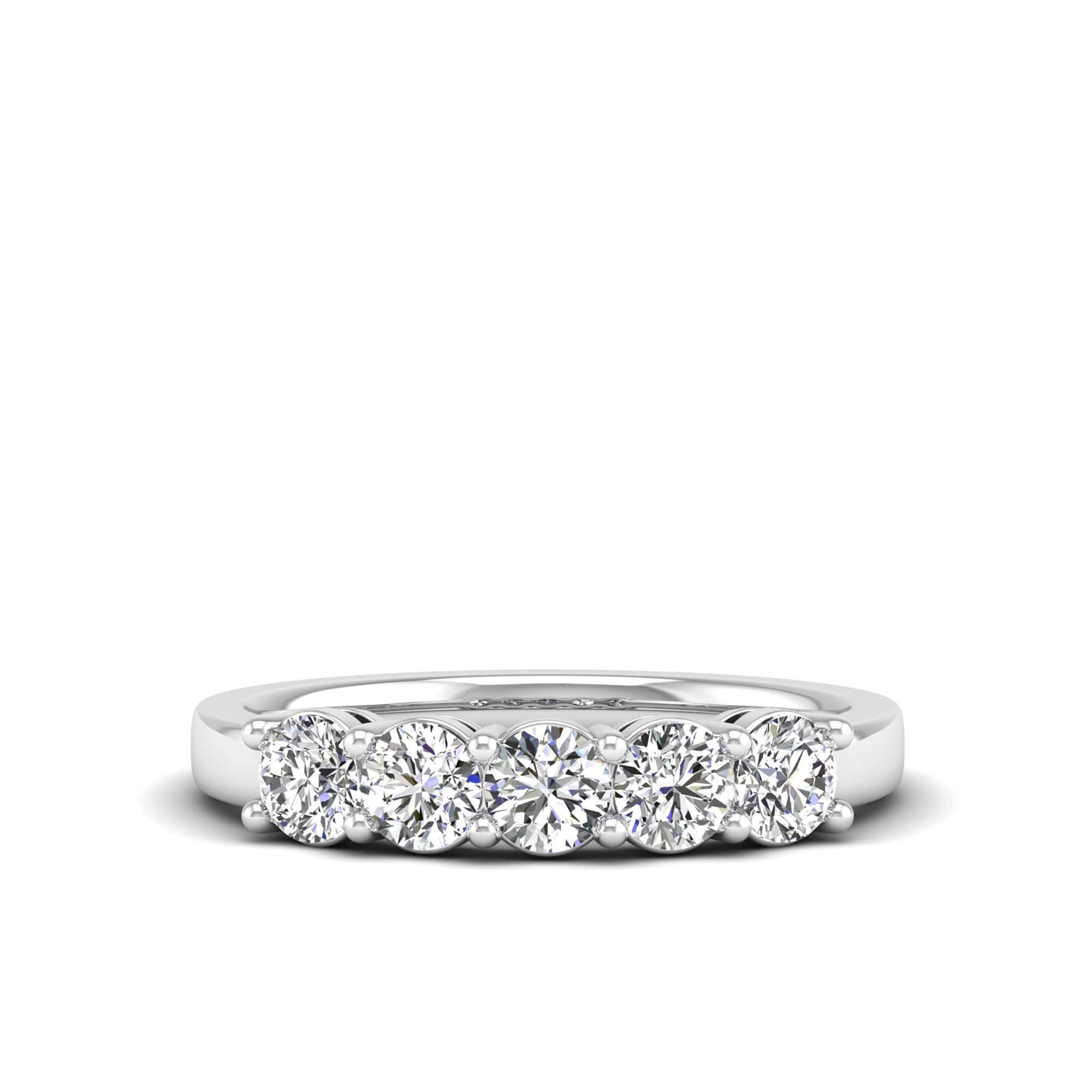 Five Stone Lab Diamond Ring