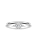 Kite Shape Pavé Set Diamond Ring