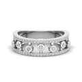 Bubble Triple Row Diamond Band