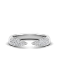Open Claw Pavé Diamond Ring