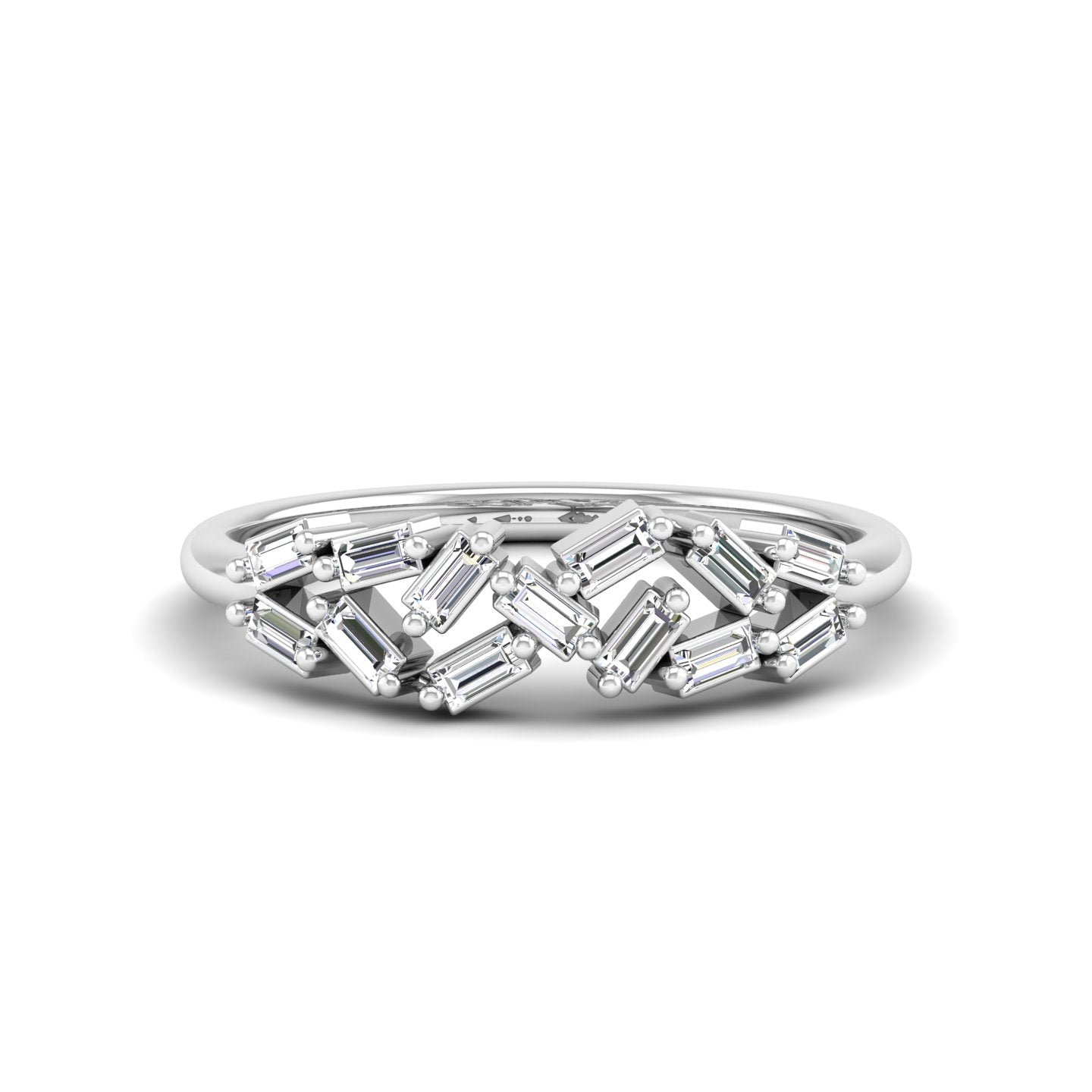 Jardin Baguette Diamond Band