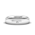 Men's Flushed Solitaire Diamond Band