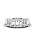 Five Stone Emerald Lab Diamond Ring